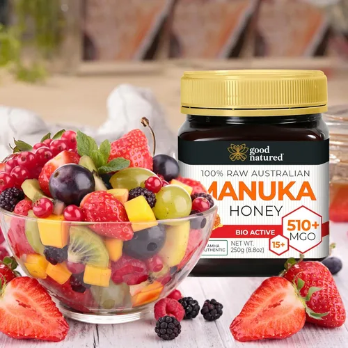 Miniatura 7 de Miel de Manuka Good Natured (MGO 510+) - Miel Cruda de Alta Calidad de Manuka de Grado Médico, No Transgénica, Probada en Laboratorio y Certificada