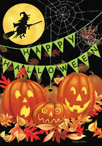 Briarwood Lane Bandera de Halloween Haunts House