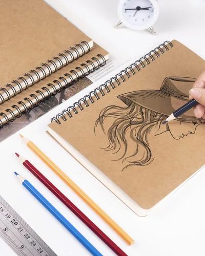 Miniatura 7 de Dynta Cuadernos en Espiral A5 Diario en Blanco Paquete de 10, Bloc de Bocetos de Tapa Blanda Sin Líneas para Dibujar, Escribir, Tomar Notas Libretas
