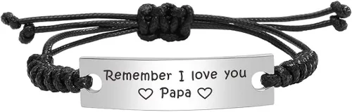 ABNTY Regalos para el día del padre, regalos para papá de nietos, ideas de regalos de cumpleaños para papá, regalo de Navidad para hombres, Metal