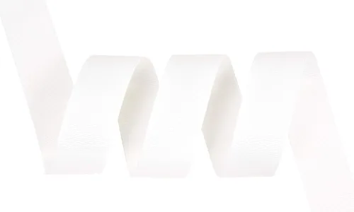 Miniatura 4 de YAMA Rollo de cinta de grogrén sólido, 1 pulgada, 25 yardas para cintas de envoltura de regalos, color blanco