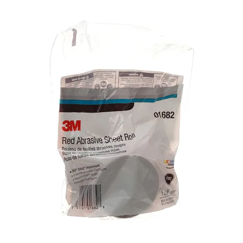 Miniatura 8 de 3M Stikit 01688 - Rollo de hoja abrasiva roja, sin agujero, 2-3/4 pulgadas x 25 yardas, grado 80+, papel de lija automotriz para eliminación
