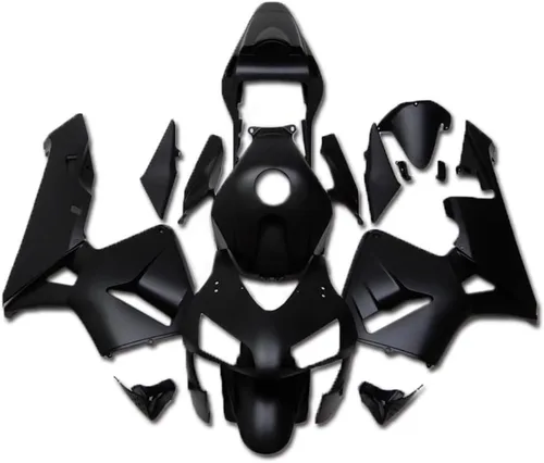 Carenado negro mate apto para Honda 2003 2004 CBR600RR CBR 600RR nueva inyección ABS plásticos cuerpo kit cuerpo trabajo 03 04 11 negro mate