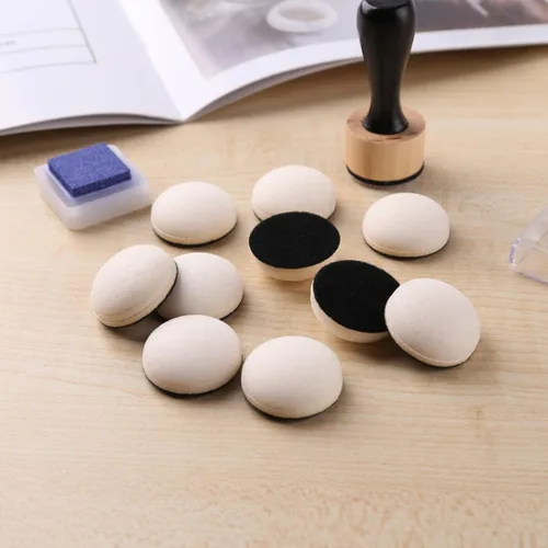 Miniatura 5 de Mini pinceles de mezcla de tinta, herramientas de 2 asas con 42 recambios de espumas redondas de repuesto y 20 cajas de almacenamiento de plástico