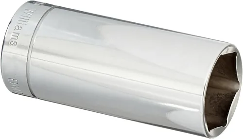 Williams JHWBMD-624 SUPERTORQUE - Llave de vaso de 3/8 pulgadas, 6 puntos, profundidad métrica, tamaño 24mm, acabado cromado de alto brillo,