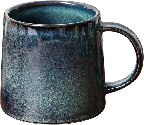 Miniatura 16 de Tazas grandes de cerámica para café, 20 onzas, vasijas de cerámica hechas a mano con asa para oficina y hogar, aptas para lavavajillas y microondas