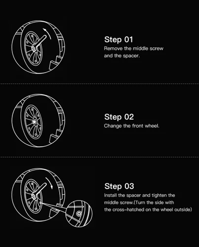 Miniatura 6 de Stio GoKart Front Wheel Assembly for Ninebot by Segway Go Kart Kit, Go Karting Kart Replacement Wheel Kit 1 pieza