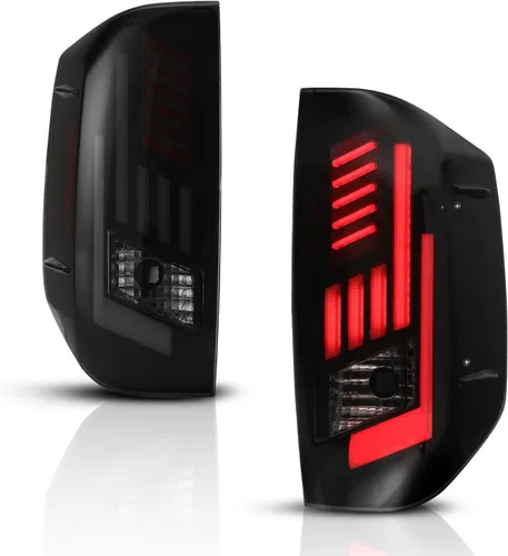 Nixon Offroad Luces traseras LED para Toyota Tundra Pickup 2014-2022 con luz LED secuencial intermitente/luz de funcionamiento/luz de freno (lente