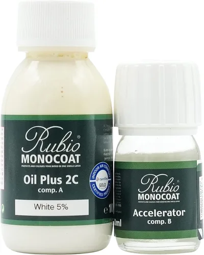 Miniatura 181 de Rubio Monocoat Tinte y acabado para madera de 650 pies cuadrados - Niebla Oil Plus 2C Aceite de linaza de secado rápido, ecológico