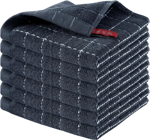Miniatura 95 de Homaxy Paños de cocina 100% algodón de felpa, toallas de cocina ultra suaves y absorbentes para la cocina, adecuadas para secar y lavar platos