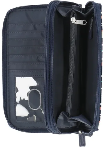 Miniatura 3 de Nautica On The Double Zip Around - Cartera de mano RFID para mujer con correa de muñeca Listón de cinta