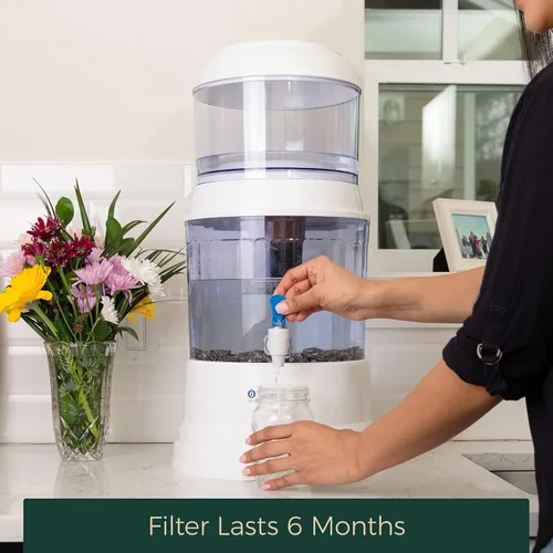 Miniatura 5 de Santevia - Filtro de repuesto alcalino de 5 etapas para el sistema de agua por gravedad Filtro de agua en casa que hace que el agua sea alcalina