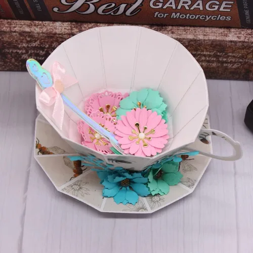 Miniatura 4 de KSCRAFT Plantillas de troqueles de corte de metal 3D para álbumes de recortes, decoración en relieve DIY tarjeta de papel