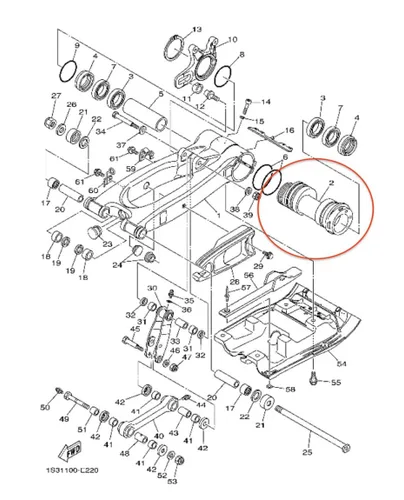 Miniatura 2 de Portacojinetes para Yamaha Raptor 700 YFM700 (2006-2020)