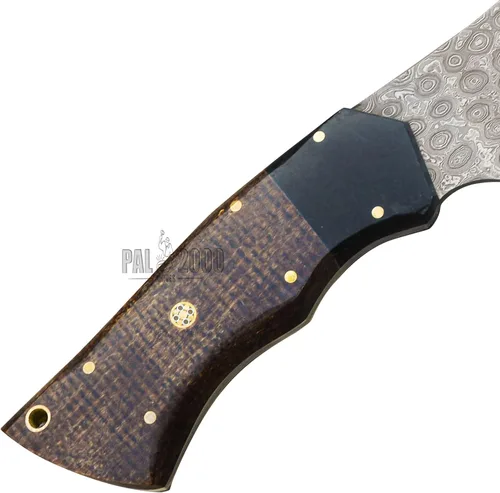 Miniatura 6 de Cuchillo de acero de Damasco hecho a mano de 12 pulgadas Chopper Edc - Cuchilla con funda - Mppn-8667
