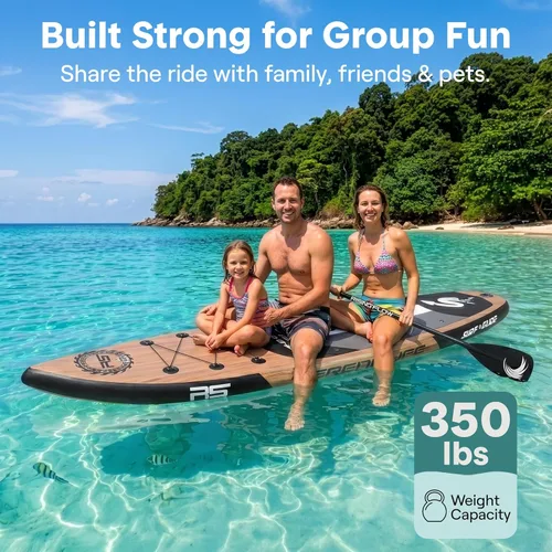 Miniatura 2 de SereneLife Tabla de Paddle Inflable de Pie - Diseño Amplio y Estable, Cubierta Antideslizante para Adultos y Jóvenes con Accesorios Premium