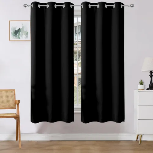Miniatura 31 de Joydeco Cortinas opacas para dormitorio de 72 pulgadas de largo, 2 paneles de cortinas con aislamiento térmico para oscurecer la habitación