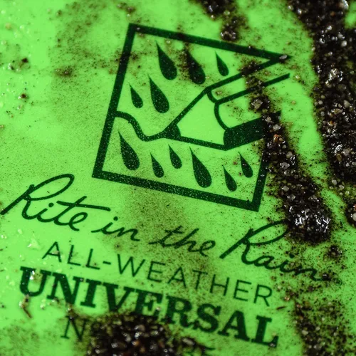 Miniatura 11 de Rite in the Rain - Cuaderno con espiral superior, 3 x 5 pulgadas, cubierta color verde fluorescente Hi-Viz, patrón de página universal, paquete de 3