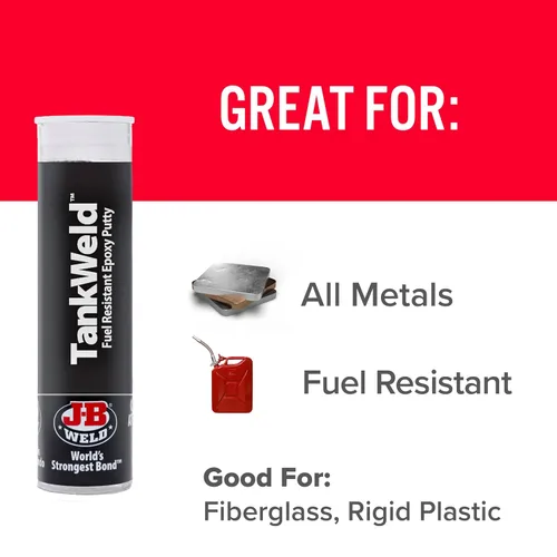 Miniatura 3 de J-B Weld 8217 TankWeld Reparación de tanques de gas - 1 oz, Gris Oscuro