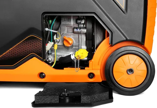 Miniatura 6 de WEN DF450i - Generador inversor portátil súper silencioso de 4500 vatios de combustible dual listo para autocaravanas con apagado de combustible