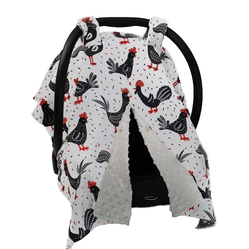 Miniatura 9 de Dear Baby Gear Funda de asiento de automóvil para niños y niñas, toldo para asiento de automóvil para bebé con apertura a presión, funda de asiento