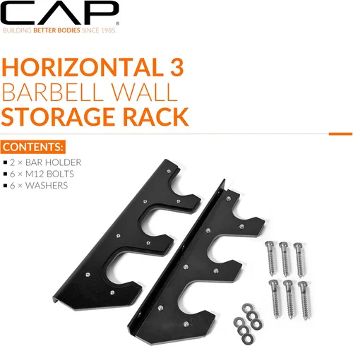 Miniatura 2 de CAP Barbell Horizontal Bar Wall Rack