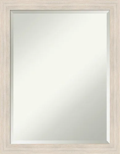 Miniatura 45 de Amanti Art Espejo de pared, espejo de marco de madera blanca lavada para decoración de pared o uso como espejo de baño para sobre el fregadero