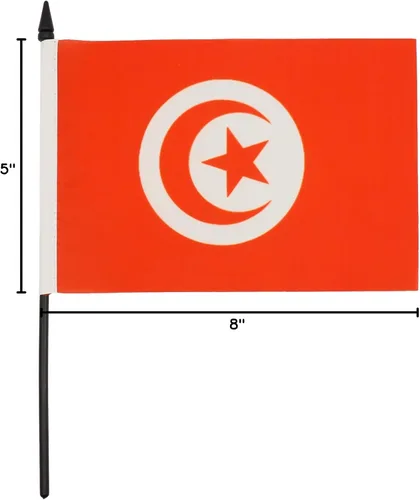 Miniatura 216 de AZ FLAG Sierra Leone Bandera de mesa 5'' x 8'' - Bandera de escritorio de Sierra Leona 21 x 14 cm - Bastón y base de plástico negro