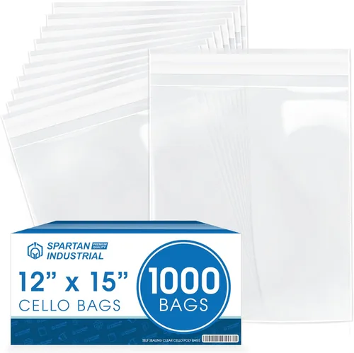 Miniatura 8 de Bolsas de celofán autosellantes de 11 x 14 pulgadas (1000 unidades) embalaje de polietileno transparente para ropa, impresiones, fotos, documentos