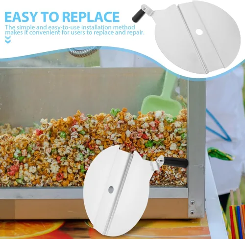 Miniatura 7 de Piezas de repuesto universales para máquina de palomitas de maíz, tapa de olla con mango de 9.84 x 8.18 x 2.75 pulgadas, accesorio comercial fácil