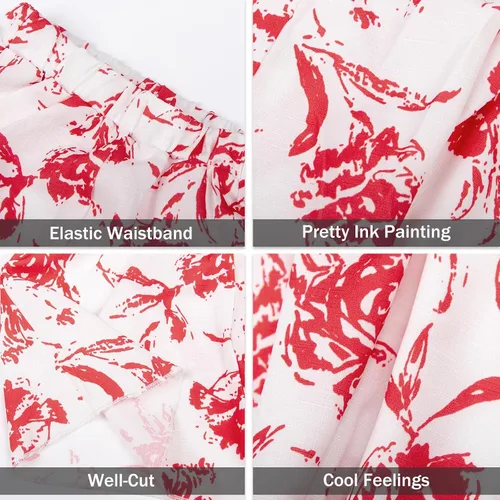 Miniatura 79 de LittleSpring Conjunto de verano para niñas con camiseta sin mangas y pantalones cortos florales