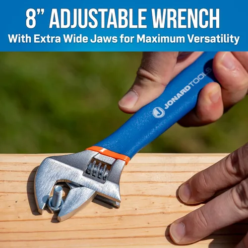 Miniatura 2 de Jonard Tools Llave ajustable AW-8 mordaza extra ancha, 8 pulgadas (el color puede variar)