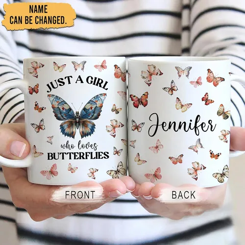 Miniatura 2 de Hyturtle Taza Personalizada de Mariposa - Regalos Inspiradores para Niñas, Mujeres y Amigas - Regalos de Cumpleaños para Amantes de las Mariposas