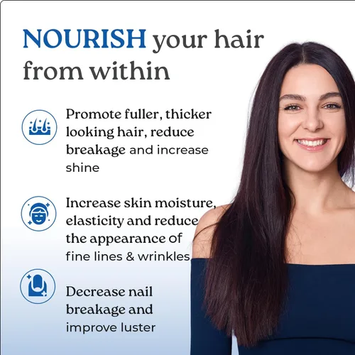 Miniatura 6 de NatureCity True-HNS - Suplemento vitamínico de quinatina para uñas y piel para el cabello y la piel y biotina a base de plantas, cabello y uñas más