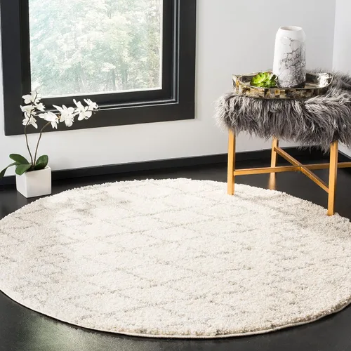 Miniatura 40 de SAFAVIEH Berber Shag Collection BER165C - Alfombra marroquí que no desprende pelusa, felpa de 1.25 pulgadas de grosor, para sala de estar