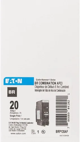 Miniatura 2 de Eaton BR 20A Disyuntor AFCI de un solo polo - 1 unidad