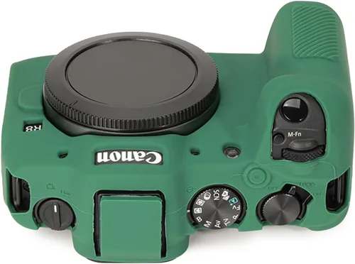 Miniatura 3 de Rieibi Funda protectora de silicona suave para cámara Canon EOS R8 EOSR8, funda ligera para cámara EOS R8 - Verde