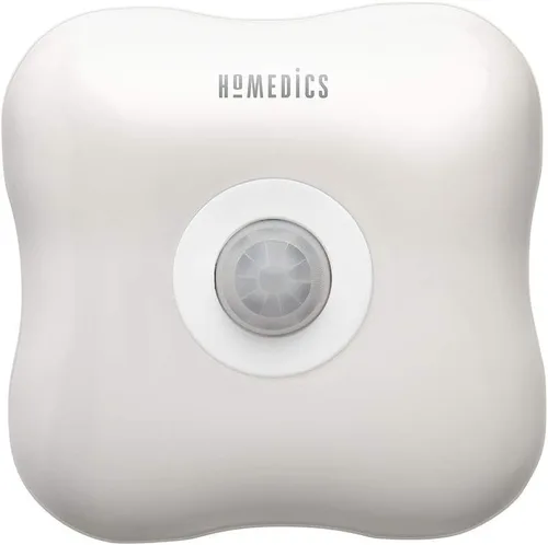 Homedics TotalClean - Desinfectante de aire personal UV-C enchufable, pequeño purificador de aire para dormitorios y baños, luz nocturna integrada
