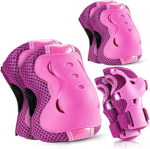 Miniatura 6 de BOSONER Knee Pads for Kids Roller-Skating: Adjustable Protective Gear Set Knee Elbow Pads Wrist Guards for Bike Cycling Skateboarding Scooter Gifts