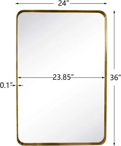 Miniatura 4 de TEHOME - Espejo de baño para montar en la pared