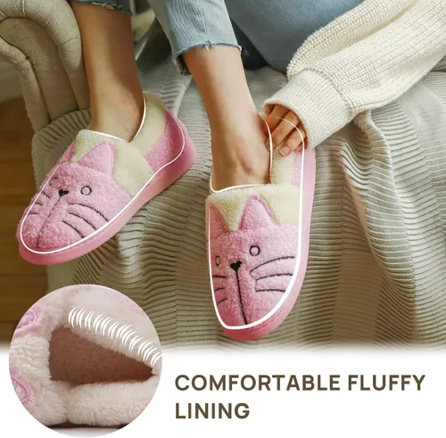 Miniatura 5 de pantuflas de gato para toda la familia, pies calientes