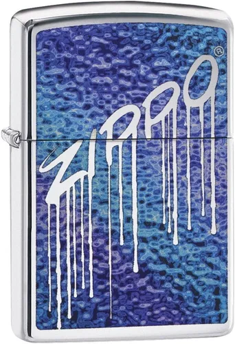 Miniatura 28 de Encendedor de bolsillo Zippo negro mate con diseño de logo de Zippo Logotipo de oro mate negro