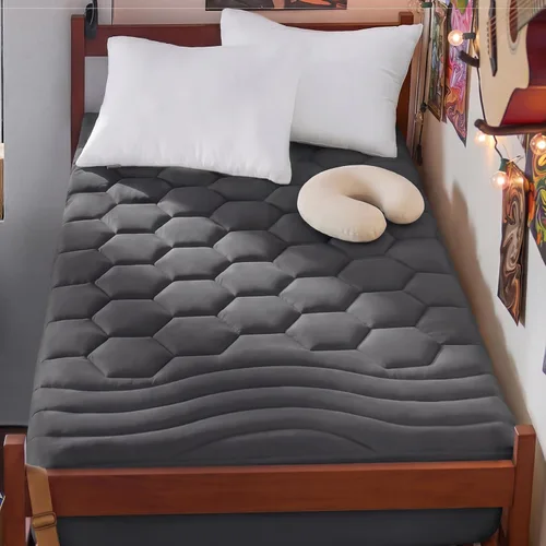 Miniatura 19 de Bedsure Protector de colchón beige individual XL – Cubrecolchón suave para dormitorio universitario, protector de cama individual extra largo