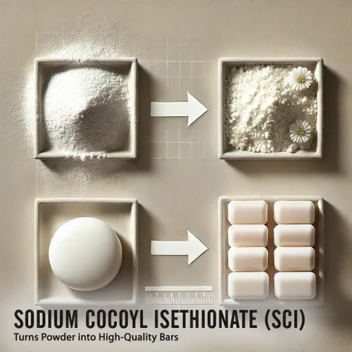 Miniatura 4 de Polvo de istionato de coco sódico (SCI), surfactante espumoso suave para barras de champú sólidas, bombas de baño, incluye juego de 5 piezas