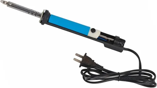 Miniatura 7 de Aramox 30W 2 en 1 Soldador eléctrico y bomba de desoldadura, herramienta de reparación de aleación de aluminio con protección a tierra