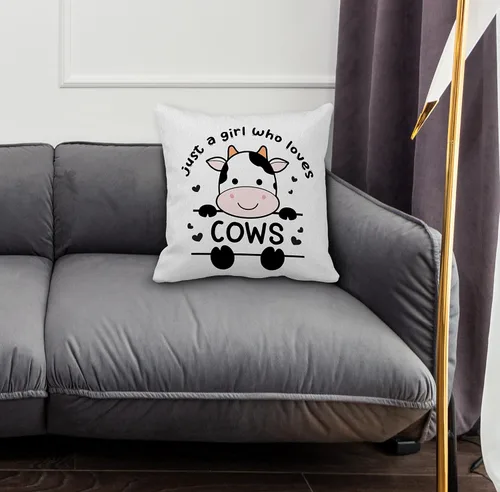 Miniatura 2 de Funda de almohada decorativa con temática de vaca de 18 x 18 pulgadas, con diseño de vaca lechera, para el hogar, sala de estar, habitación