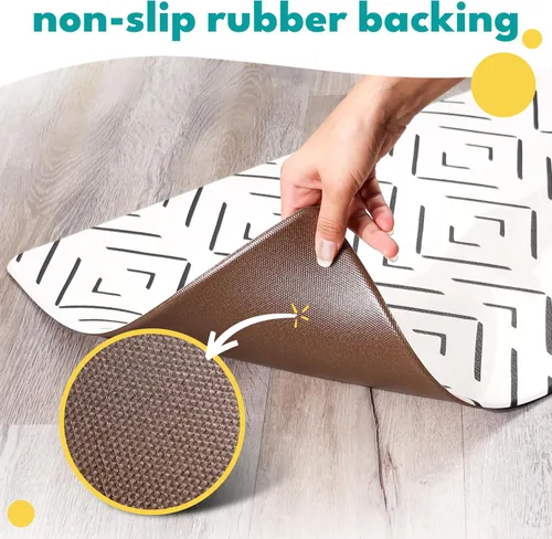 Miniatura 3 de NALALAS Estera Grande para Perros para Comida y Agua, Estera de Alimentación para Gatos Gran Estera Impermeable para Cuenco de Perros Estera