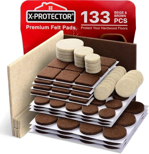 Miniatura 19 de Almohadillas de fieltro X-PROTECTOR para muebles, 235 piezas de alta calidad, los mejores protectores de piso de madera para proteger tu suelo
