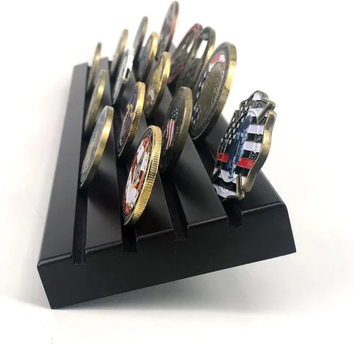 Miniatura 4 de Glamtune Soporte para monedas de 4 filas con desafío militar (grande)
