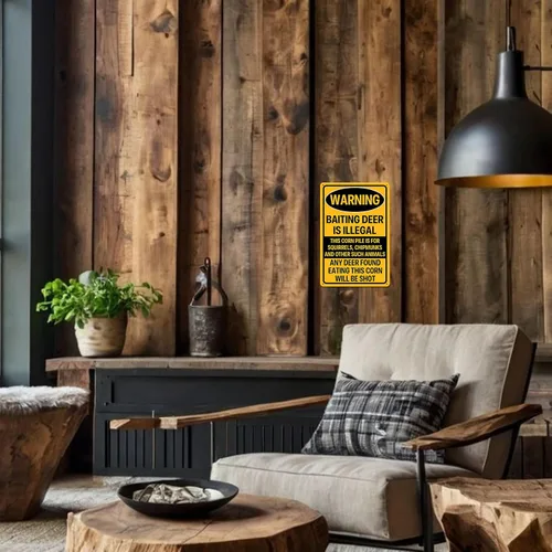 Miniatura 6 de Regalos de caza para hombres, decoración de cabaña, letreros divertidos de caza para cueva de hombre, letrero de bar, regalos únicos para cazadores